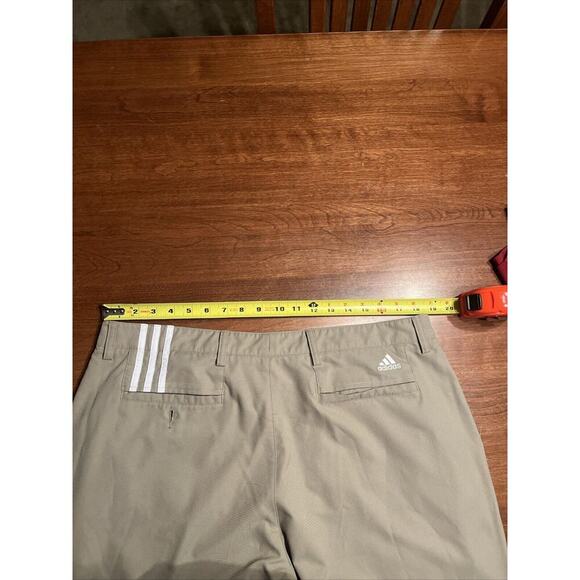 Adidas Pants Mens 38x32 Beige Khaki Golf Performance Clima Cool Lightweight - Picture 3 of 5